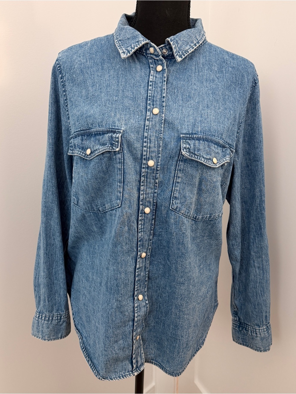 H&M Denim button top